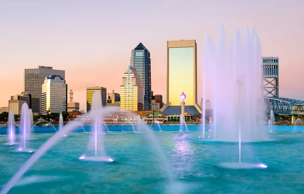 Picture design, home, FL, fountain, USA, Jacksonville