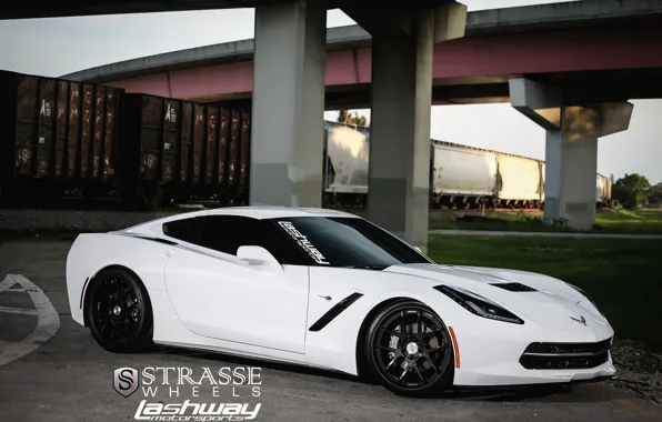 Picture Corvette, wheels, Stingray, strasse