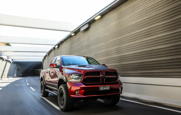 Picture road, movement, Dodge, pickup, Ram, 2017, 1500 RX Crew Cab, Soldier