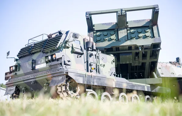 Picture Germany, Germany, MLRS, Armored, Self-propelled multiple launch rocket system, Mars II, Armored self-propelled multiple rocket …