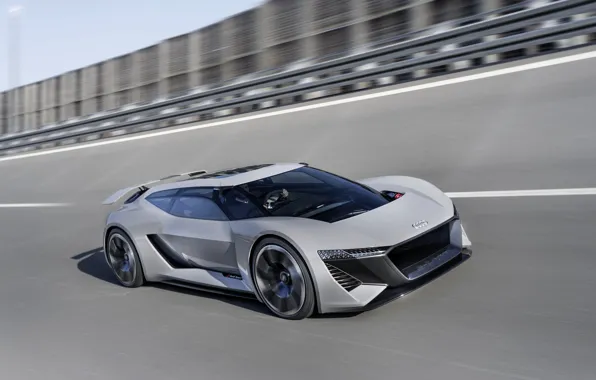Grey, movement, Audi, speed, 2018, PB18 e-tron Concept