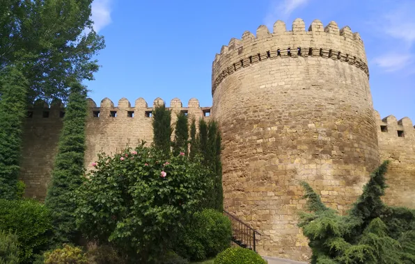 Tower, Fortress, Azerbaijan, Azerbaijan, Baku, Baku