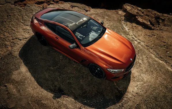 Picture roof, coupe, BMW, top, Coupe, 2018, 8-Series, dark orange