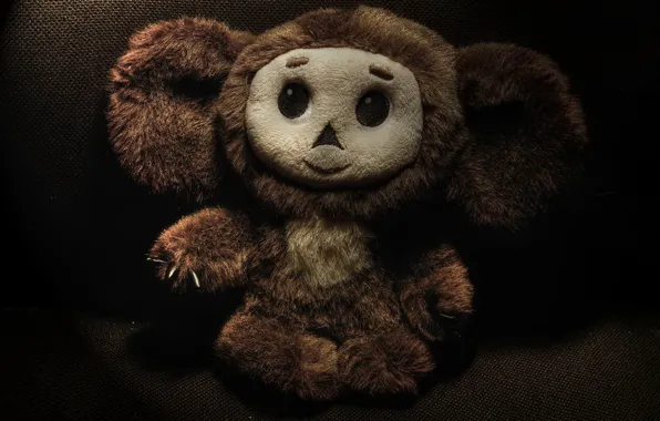 Picture smile, mood, toy, Cheburashka