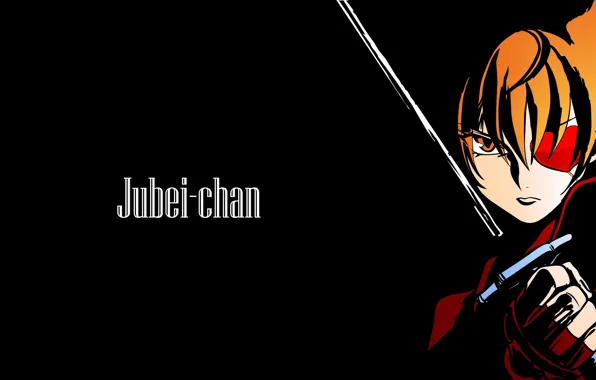 Power, katana, blade, ninja, fist, eye patch, evil eye, Jiyuu Nanohana