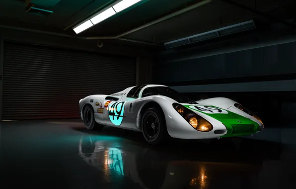 Picture lights, Porsche, racing car, Jeremy Cliff, Porsche 907, 907