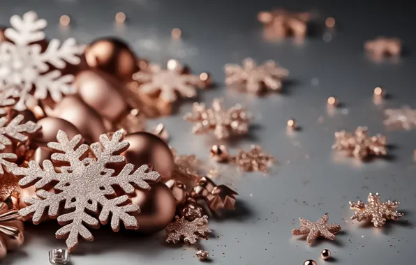 Balls, Christmas, New year, AI art, neural network