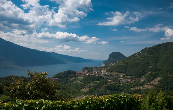 Picture The city, Panorama, Landscape, Panorama, Lake Garda, Town, Lake Garda, Garda