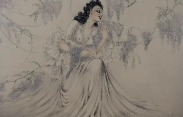Picture 1940, Wisteria, Louis Icart