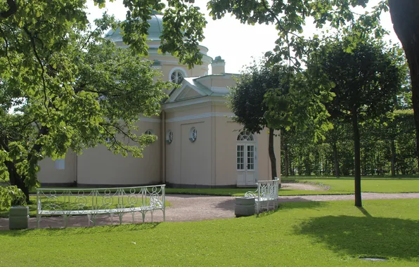 Summer, the sky, trees, the building, Peter, Saint Petersburg, Russia, architecture