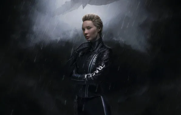 Girl, Style, Girl, Art, Art, Style, Fiction, Rain