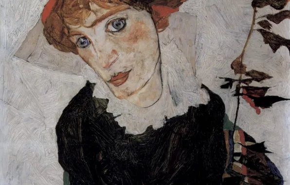 Portrait, 1912, Egon Schiele, Valerie Neuzil