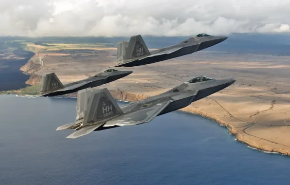 Picture weapons, aircraft, F-22 Raptors