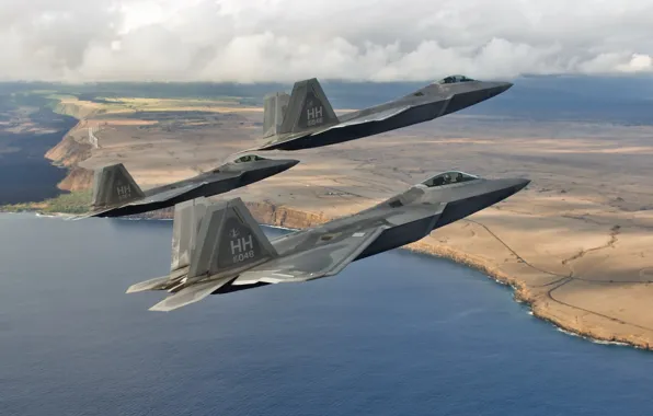 Weapons, aircraft, F-22 Raptors