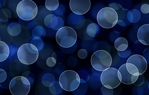 Picture circles, blue, abstraction, patterns, paint, colors, blue, circles