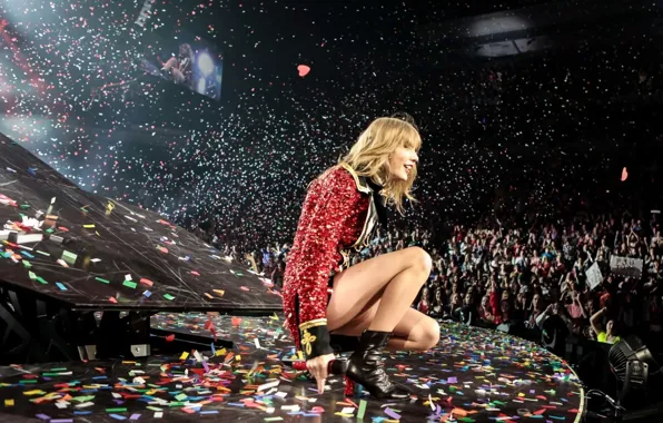 Pose, scene, singer, hall, Taylor Swift, celebrity, beautiful girl, country