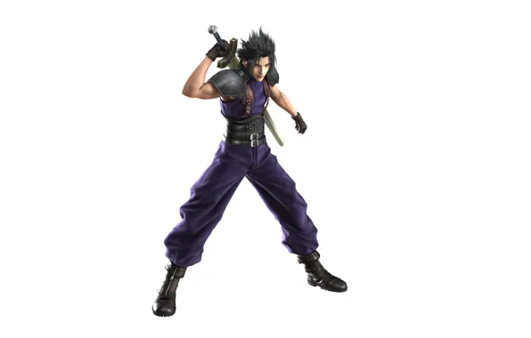 Look, clothing, sword, shoes, belt, gloves, hairstyle, jacket