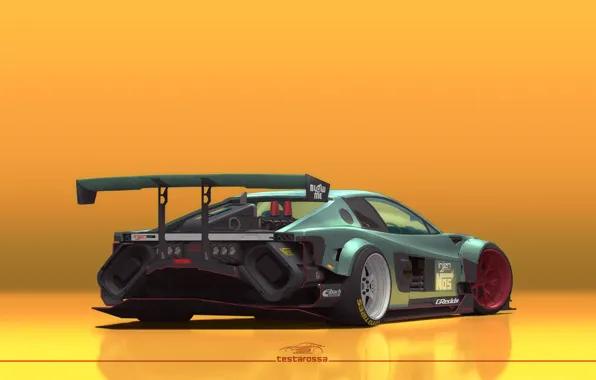Auto, Machine, Ferrari, Art, Art, Fiction, Rendering, Concept Art