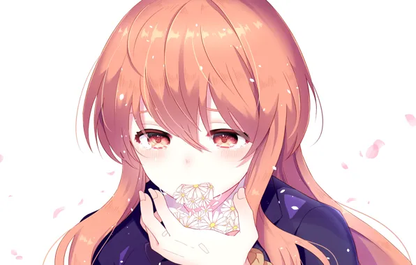 Flowers, girl, tears, drama, crying, Form voice, You No Katachi