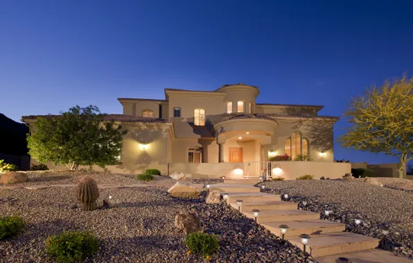 Picture home, the evening, hasienda