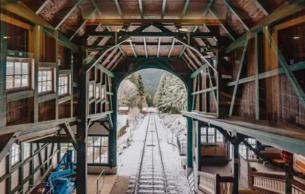 Station, Germany, Thuringia, The Lichtenhain-Bergbahn