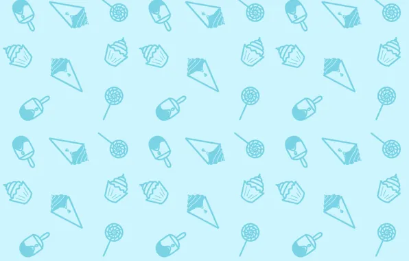 Minimalism, Blue, Candy, Sweets, Texture, Ice cream, Lollipop, Ice Cream