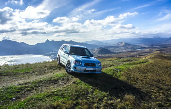 Sea, the sky, blue, view, turbo, Crimea, subaru, cross