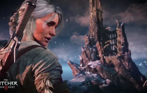 White, girl, sword, The Witcher 3 Wild Hunt, The Witcher 3 Wild Hunt, CRIS