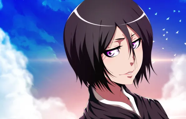 Girl, Bleach, anime, Kuchiki Rukia, manga, brunete, bishojo, shinigami