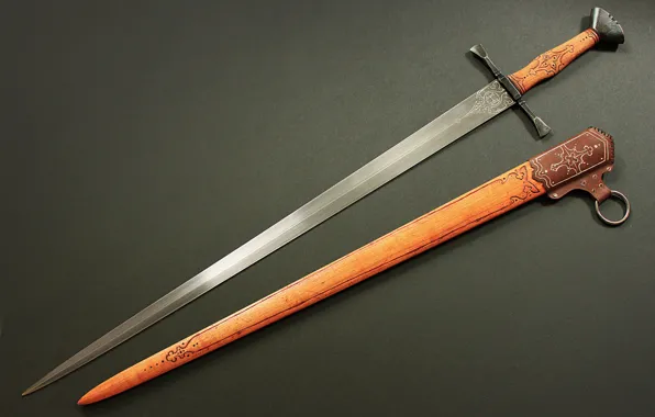 Background, steel, sword, arm