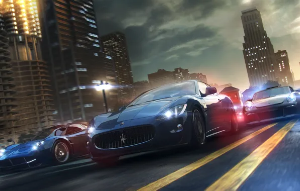The city, race, cars, online, The Crew