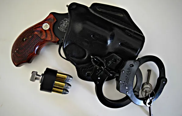 Picture weapons, cartridges, revolver, holster, Colt
