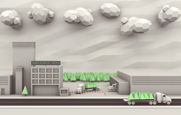 Abstraction, the city, street, home, car