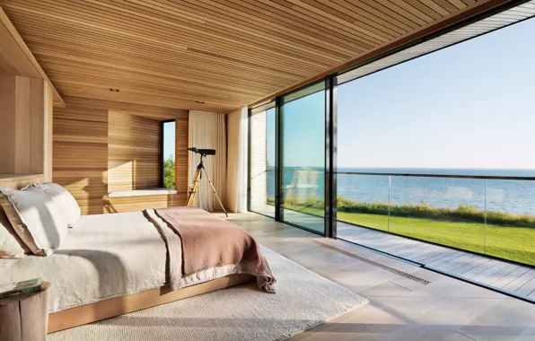 Room, interior, bedroom, Peconic House And Barn