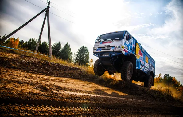 The sky, Nature, Sport, Speed, Truck, Race, Master, Dirt