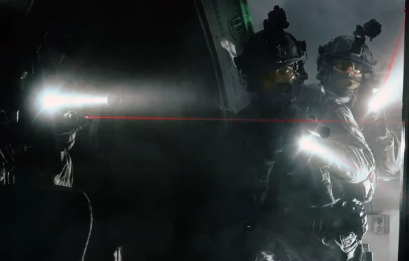 Rays, weapons, lights, the plane, storm, kit, Alpha, Control "A"