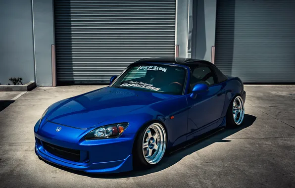 Honda, blue, Honda, blue, s2000