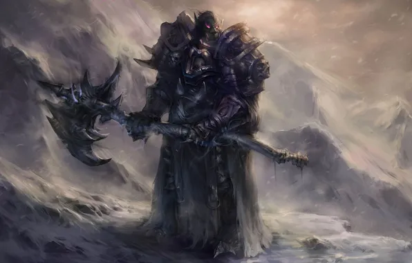 Picture WoW, World of Warcraft, Death Knight, Orc, Orc, death knight