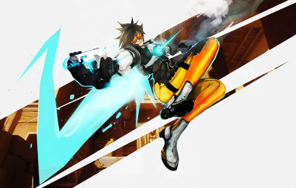 Wallpaper Art, tracer, overwatch, Tracer for mobile and desktop