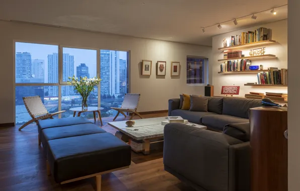 Wallpaper design, style, room, interior, lighting, megapolis, living ...