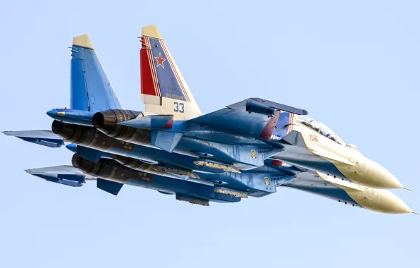 The sky, fighters, Swifts, Russian knights