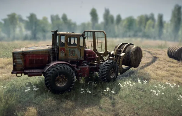 HDR, Rain, Game, Field, Tractor, UHD, Xbox One X, Photography by Tom