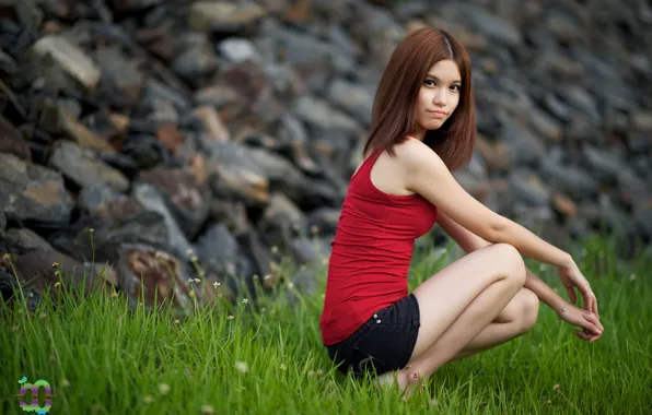 Girl, pose, Lee Anie