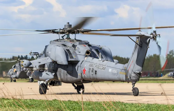 Picture helicopter, Russian, shock, Mi-28N