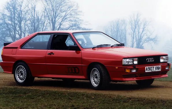 Red, Audi, Audi, Quattro, Quattro