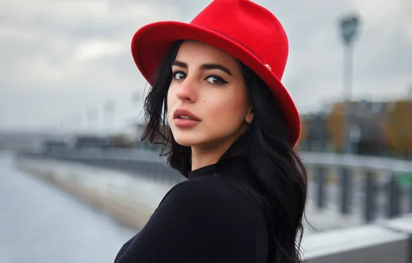 Girl, hat, promenade, Kazan, Cyril Zakirov, Victoria Baloyan