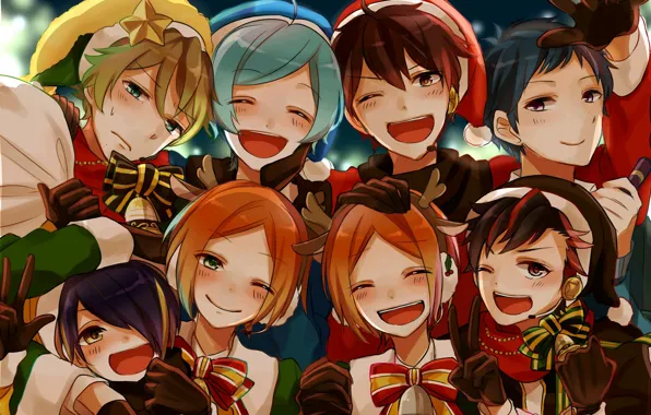 Photo, group, art, guys, smile, Ensemble Stars!, Ensemble stars
