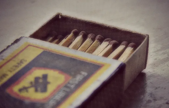 Macro, matches, boxes