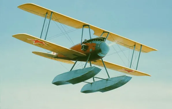 Picture aircraft, war, art, aviation, ww1, Albatros