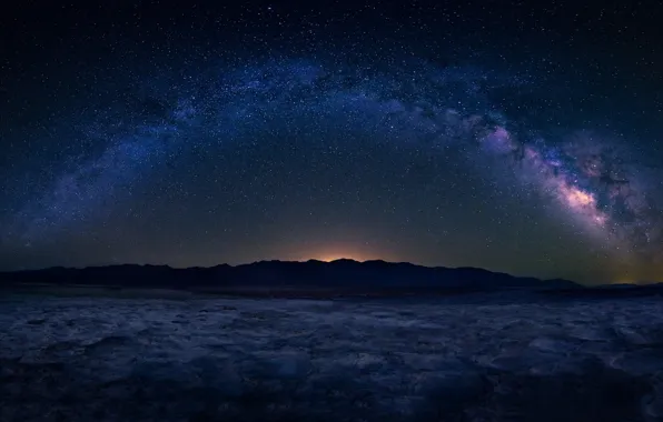Stars, valley, The Milky Way, stars, valley, milky way, Michael Zheng